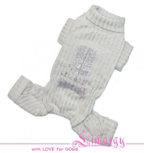 Комбинезон для собак Limargy "Knitted" серебро
