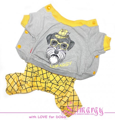 Костюм для собак Limargy "Hipster dog" желтый