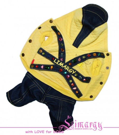 Костюм для собак Limargy "Line Fire" желтый 