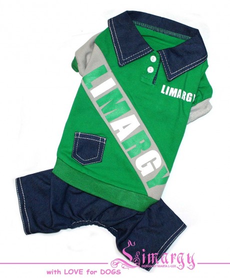 Комбинезон для собак Limargy "B-Jeans" зеленый