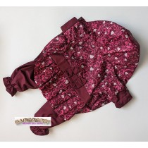 Комбинезон для собак лёгкий "Весна", бордо, девочка