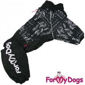 Комбинезон для крупных собак ForMyDogs чёрный