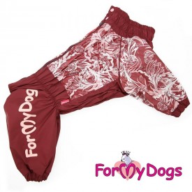 Дождевик для собак ForMyDogs "Бордо"