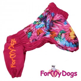 Дождевик для собак ForMyDogs "Pink dream"