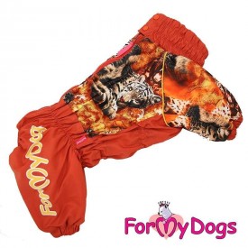Комбинезон для собак ForMyDogs "Тигры" коричневый-оранжевый