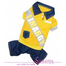 Комбинезон для собак Limargy "B-Jeans" желтый