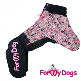 Комбинезон для собак ForMyDogs "Пэйсли" розовый