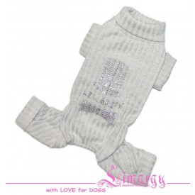 Комбинезон для собак Limargy "Knitted" серебро