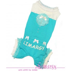 Комбинезон для собак Limargy "G-glam" бирюзовый