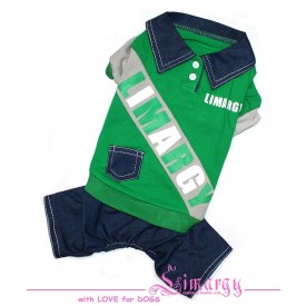 Комбинезон для собак Limargy "B-Jeans" зеленый