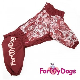 Дождевик для собак ForMyDogs "Бордо"