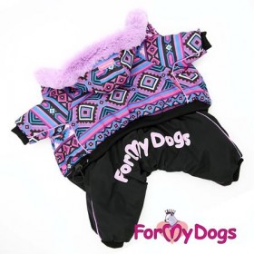 Комбинезон для собак ForMyDogs "Фиолет" на шелковой подкладке