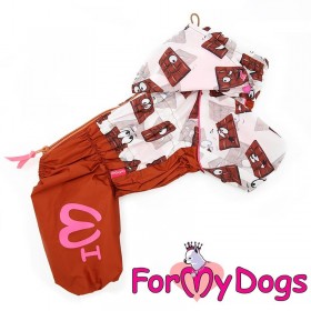 Комбинезон для собак ForMyDogs "Шоколадка"